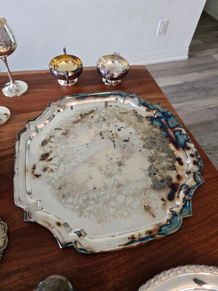 Silver Plated Serving Tray thumbnail