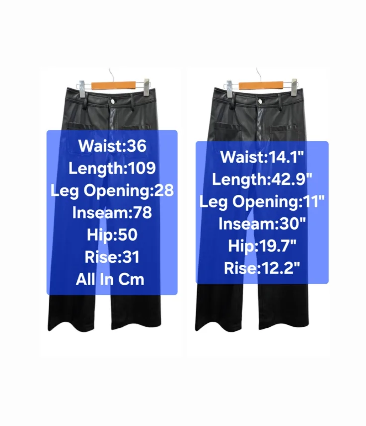 Madison the Label Vegan Leather High-Rise Wide-Leg Pants Size S image indicator(2)