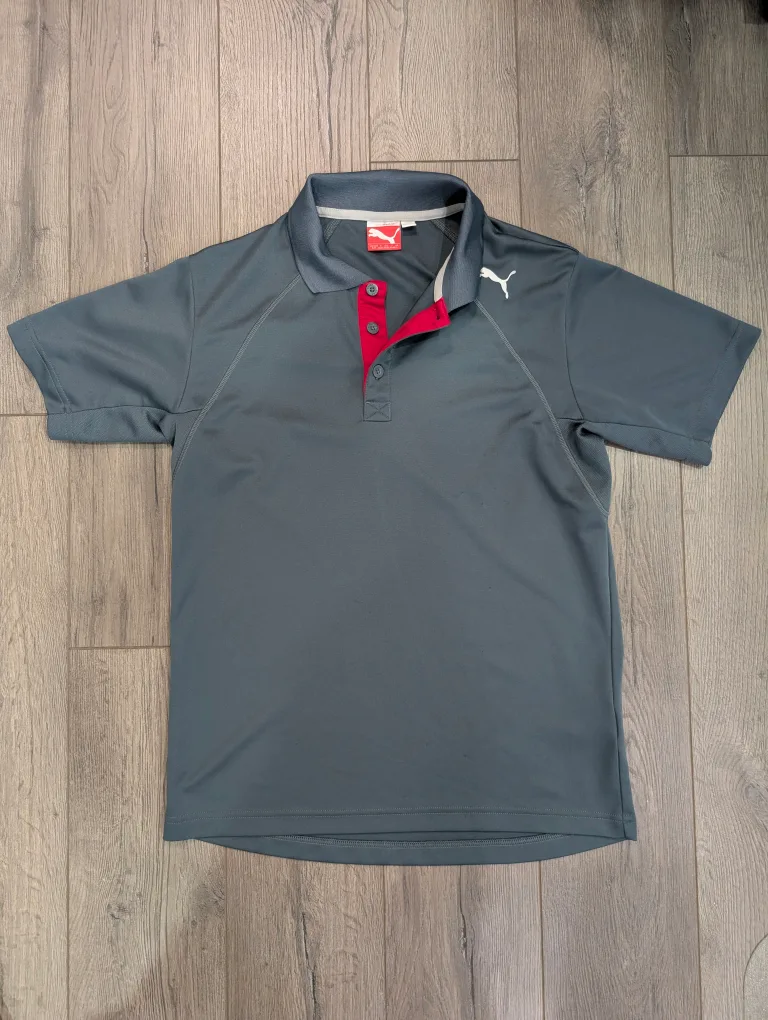 EUC - Men's Puma Grey Golf Polo Shirt image indicator(7)