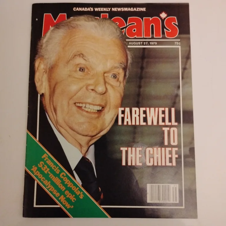 Maclean's Magazine, John George  Diefenbaker...  August 27, 1979 thumbnail