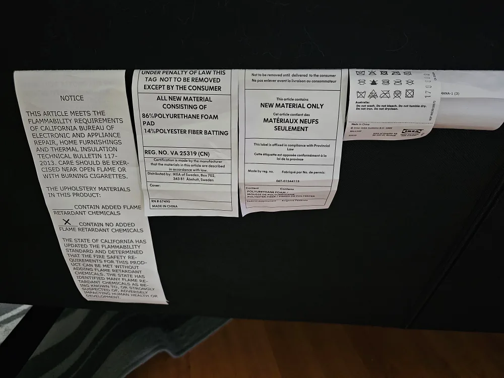 IKEA Balkarp Sleeper Sofa Knisa Black - Great Condition image indicator(5)
