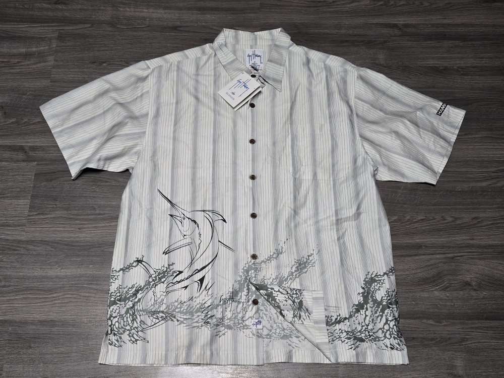 Guy Harvey Short Sleeve Button Up Shirt