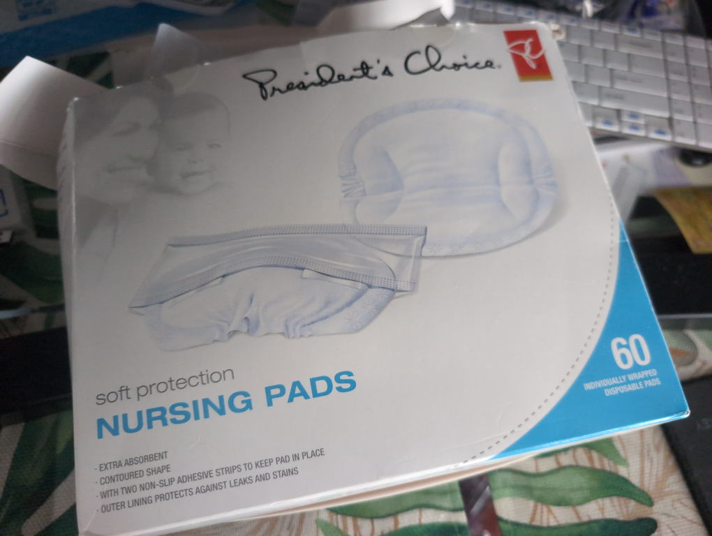 Box of unused nursing pads