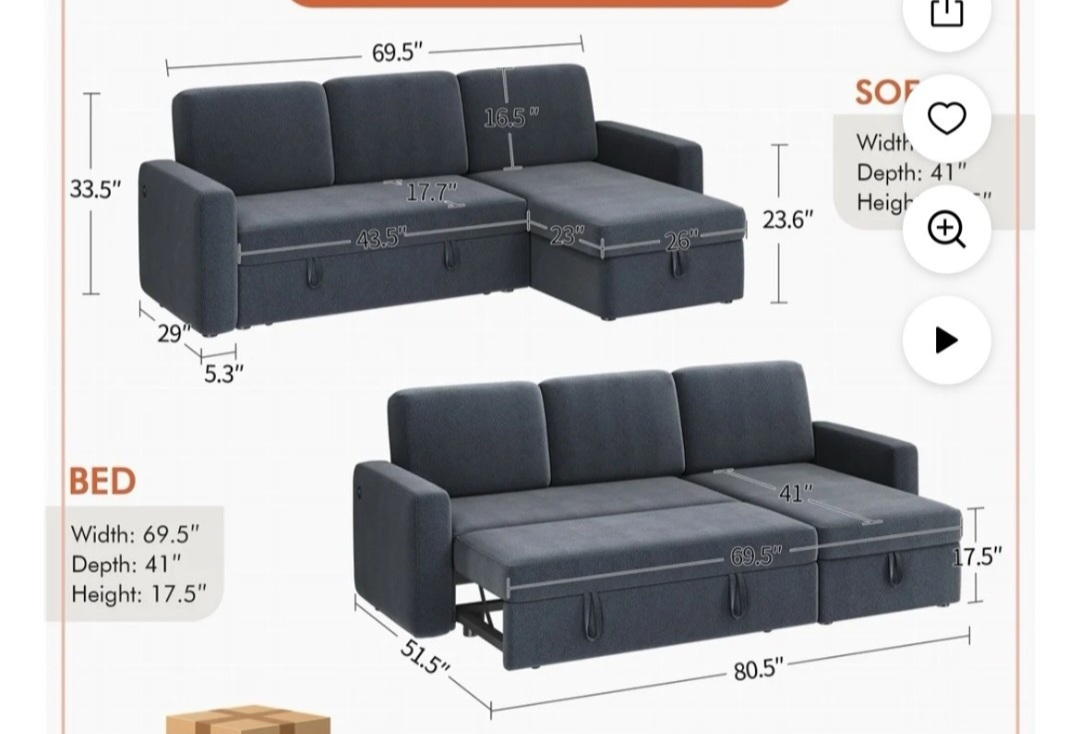 Sectional Sleeper Sofa Bed