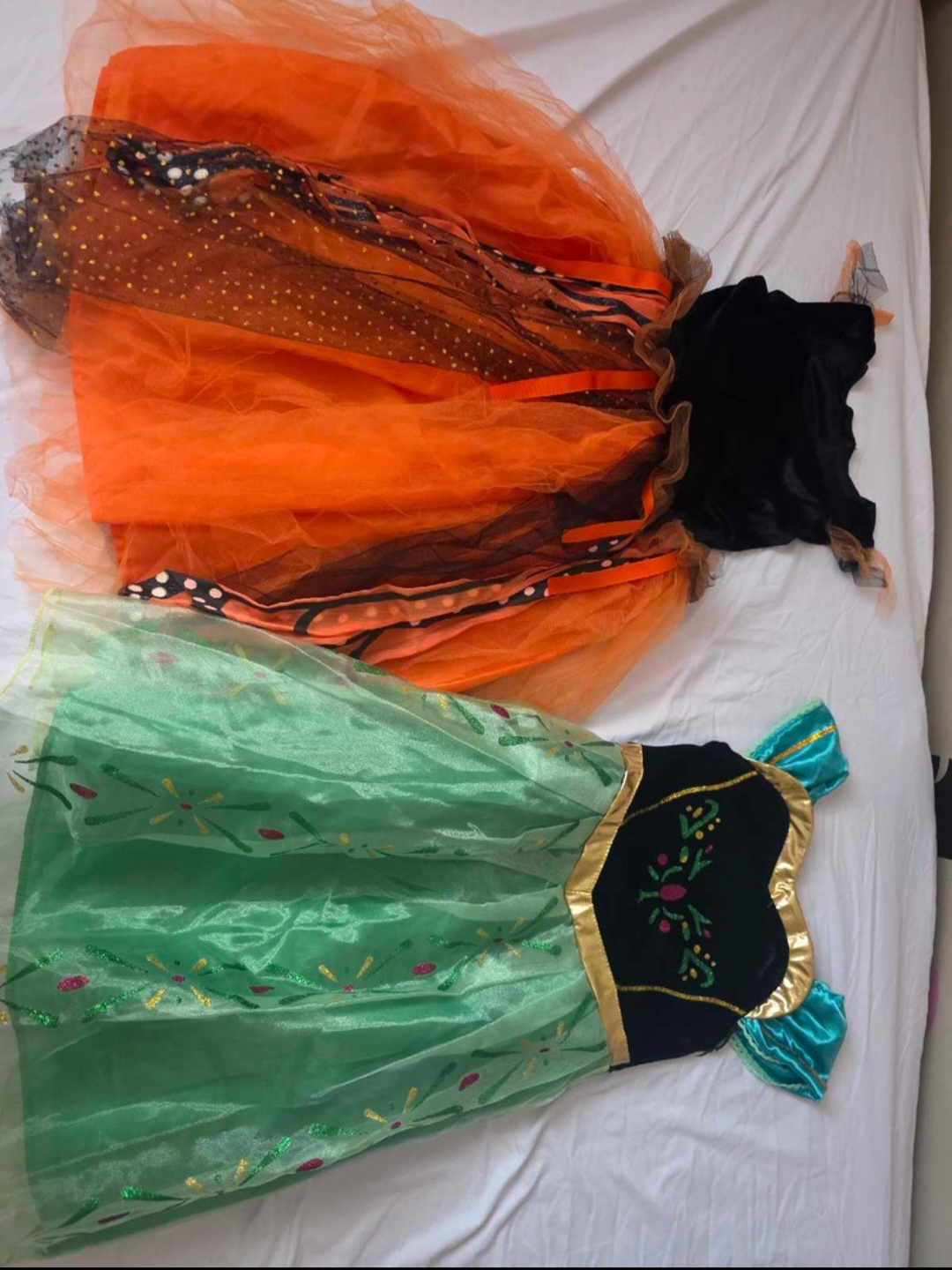 Kids Halloween & Anna Dress Costumes. Both for $5