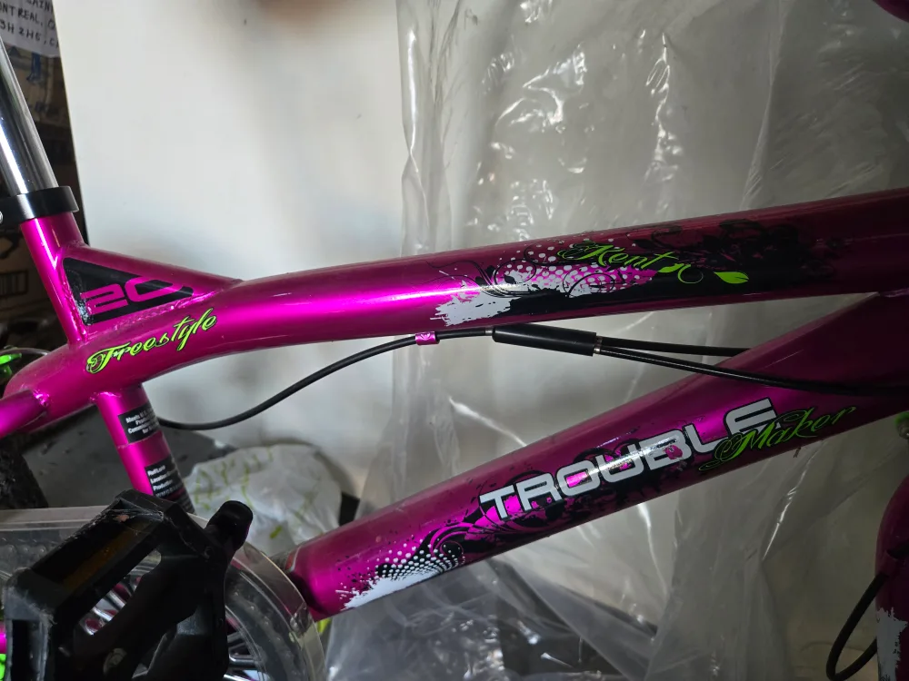 Kent 20" Trouble Girl's BMX Bike (Pink & Green) image indicator(4)