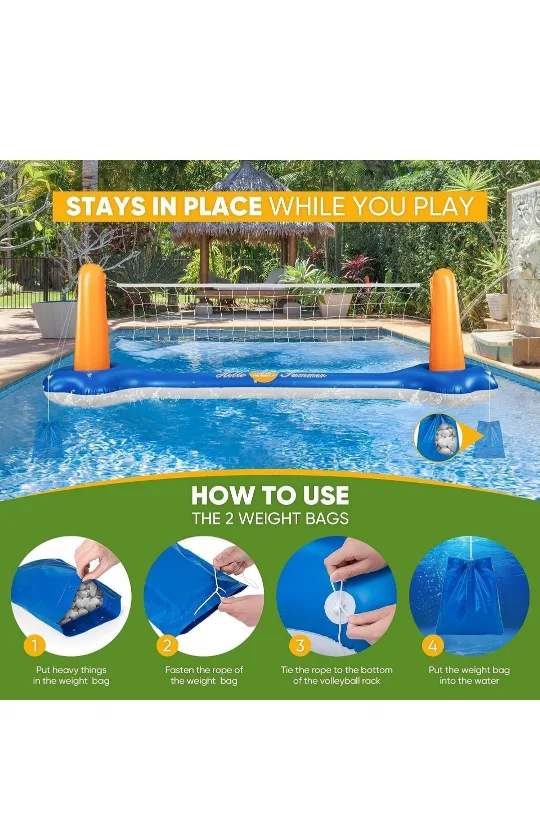 Intex 125" Pool Volleyball & Basketball Set image indicator(2)