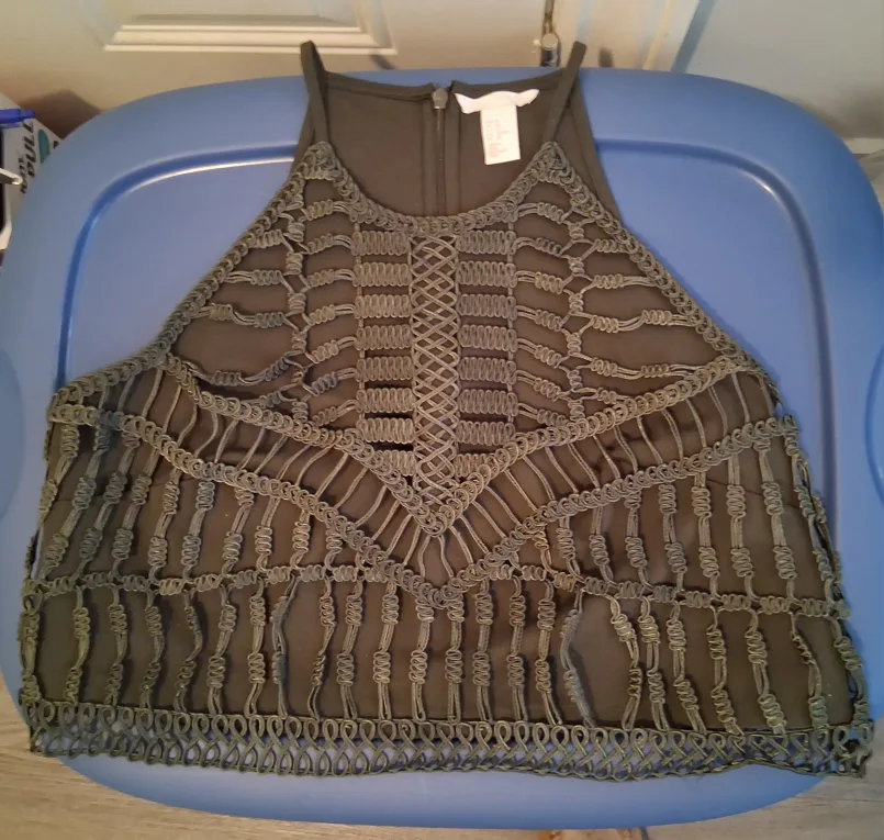 dressy crop top/half top thumbnail
