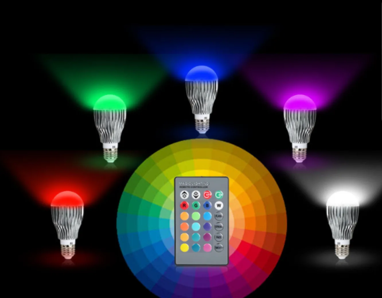 Brand new HEAVY DUTY LED LIGHTBULB With REMOTE CONTROL.. thumbnail