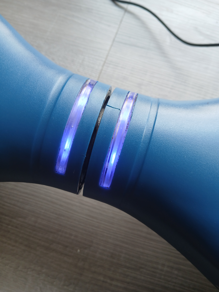 Dark Blue Hoverboard with LED lights and charger included - photo 5