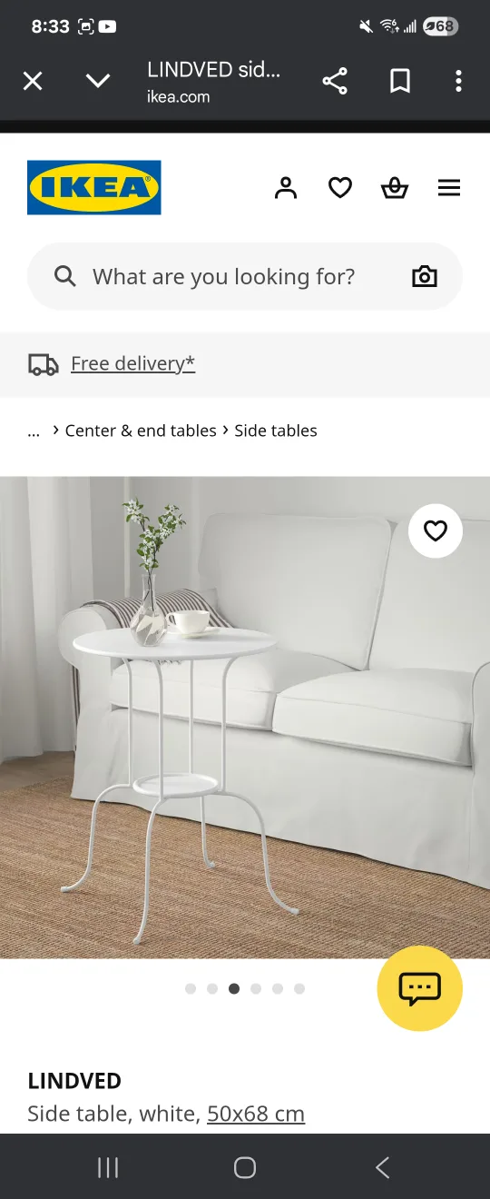 IKEA Lindved side table + IKEA Nammaro wooden folding chair 🥕 image indicator(3)