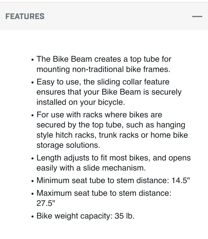 Bike Beam Mount image indicator(3)