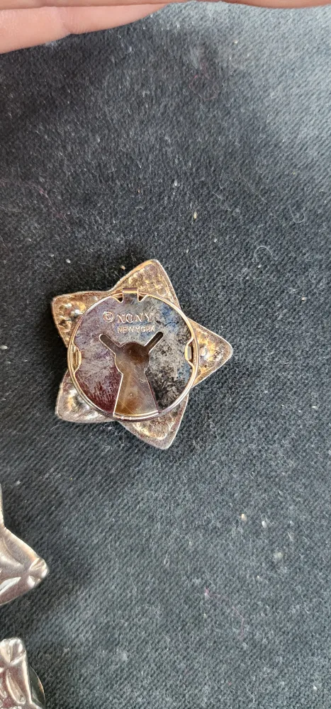 XONY New York Star button covers with real gem stones image indicator(3)