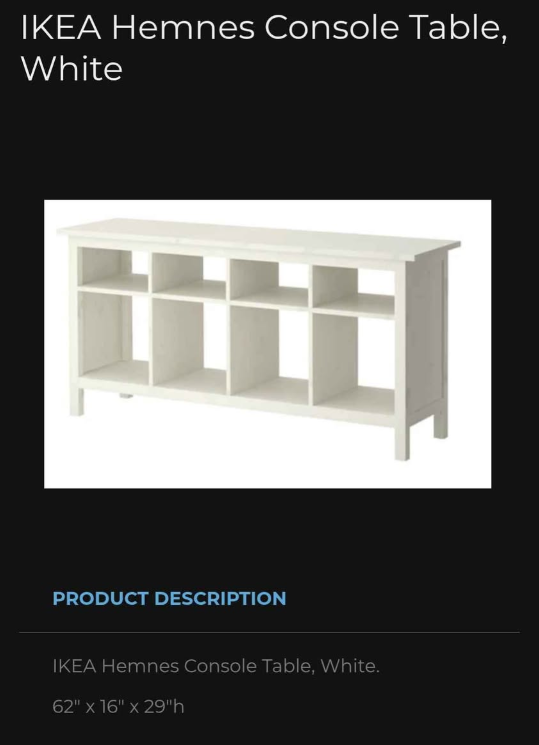 IKEA TV/console table - photo 5