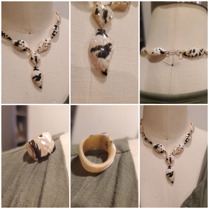 shell Necklace & Ring Size 6