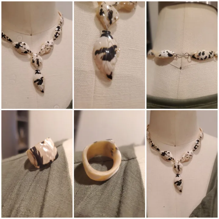 shell Necklace & Ring Size 6 thumbnail