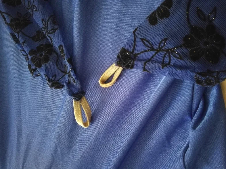 💃Blue Ballroom Dance Dress image indicator(8)