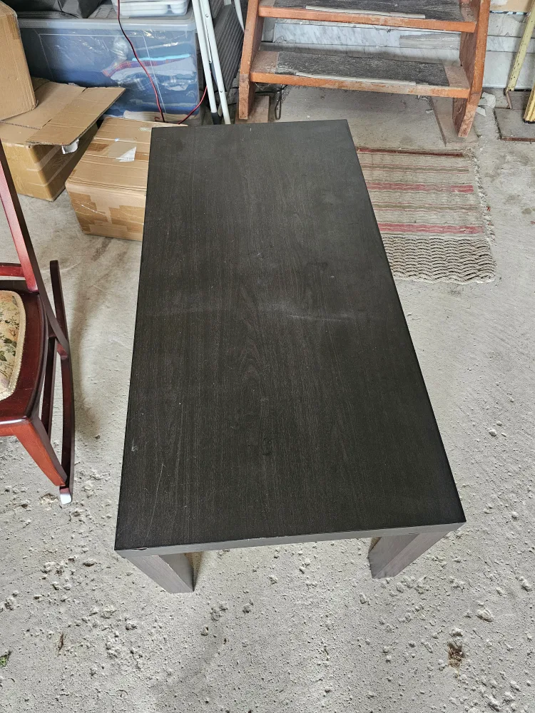 Ikea Dark Brown Rectangular Coffee Table thumbnail