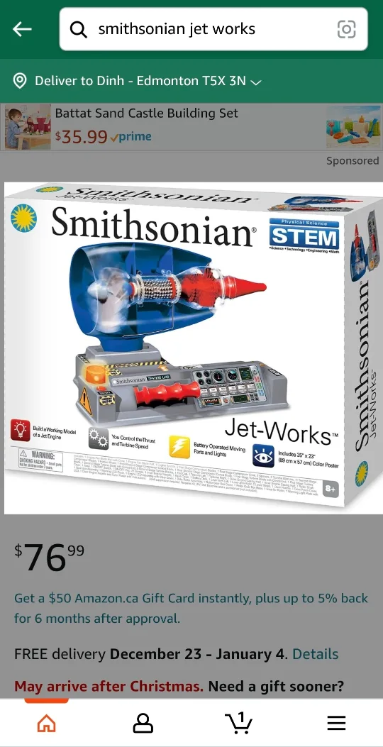 4 Brand New Engineering Toy Jet Works Science Kit $50 Each Firm thumbnail