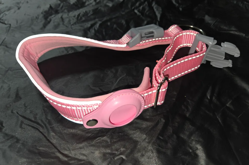 Pink AirTag Dog Collar - Size XL image indicator(3)