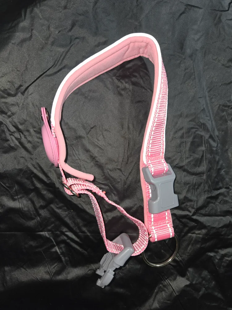 Pink AirTag Dog Collar - Size XL image indicator(7)