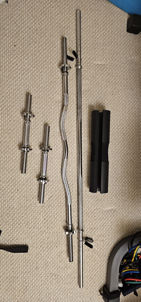 Barbells and cast iron weights - photo 3