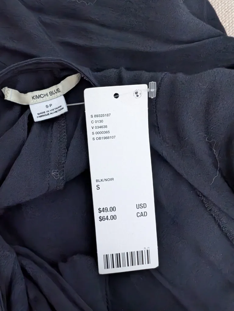 New - Kimchi Blue Black Dress Size S image indicator(3)