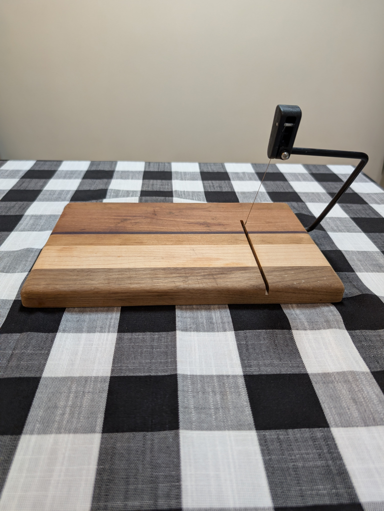 Wood Cheese Slicer Board – Multi-Tone Hardwood - photo 2