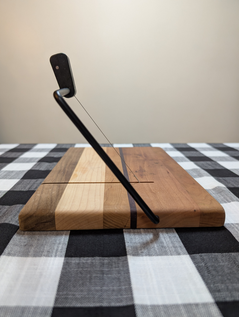 Wood Cheese Slicer Board – Multi-Tone Hardwood - photo 3