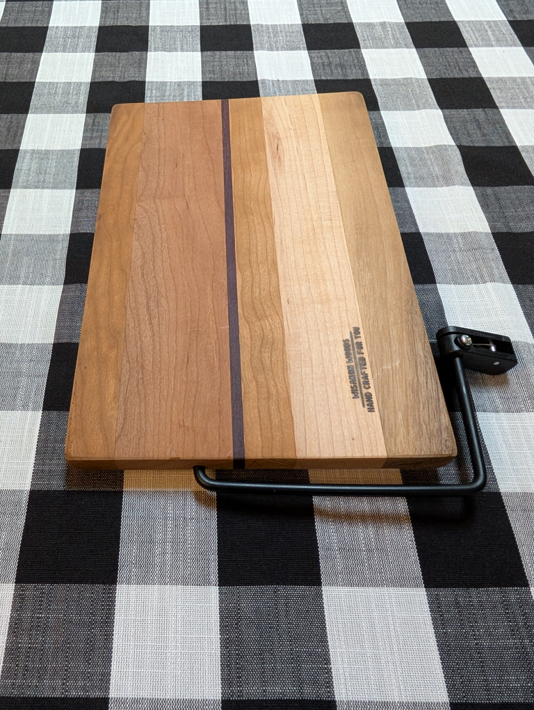 Wood Cheese Slicer Board – Multi-Tone Hardwood - photo 4