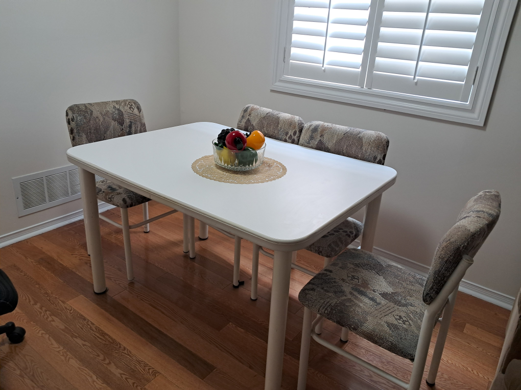 Dining Table with 4 Chairs - White - photo 4