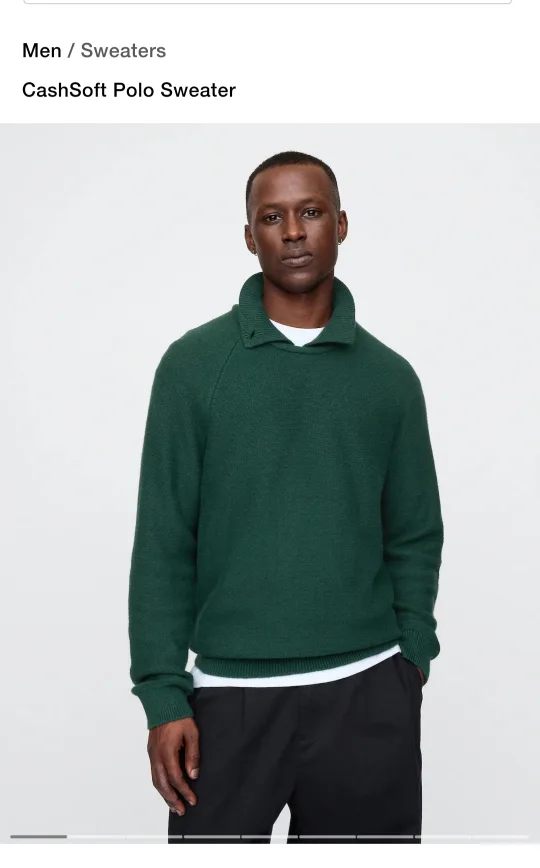 CashSoft Polo Sweater thumbnail