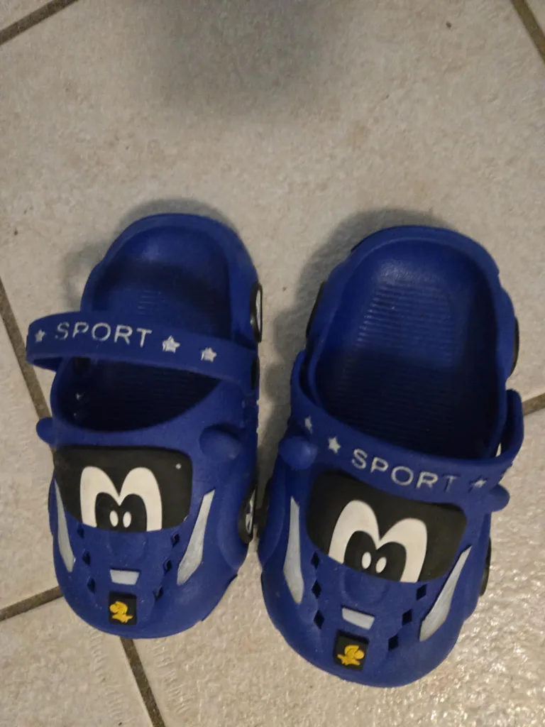 Blue Cartoon Clogs  #freecycle thumbnail