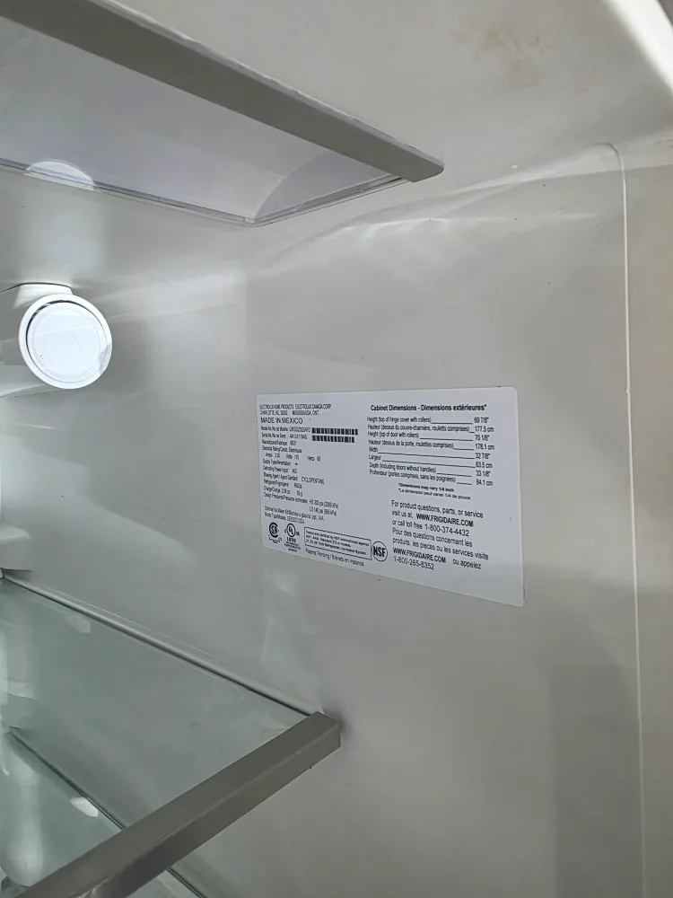 Frigidaire Gallery Stainless Steel Refrigerator image indicator(7)