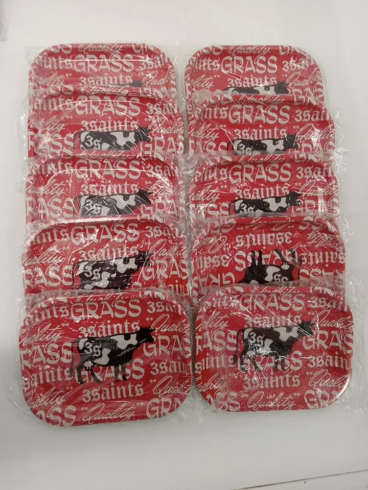10 3SAINTS "quality grass" STEEL rolling trays - 7.5" image indicator(2)