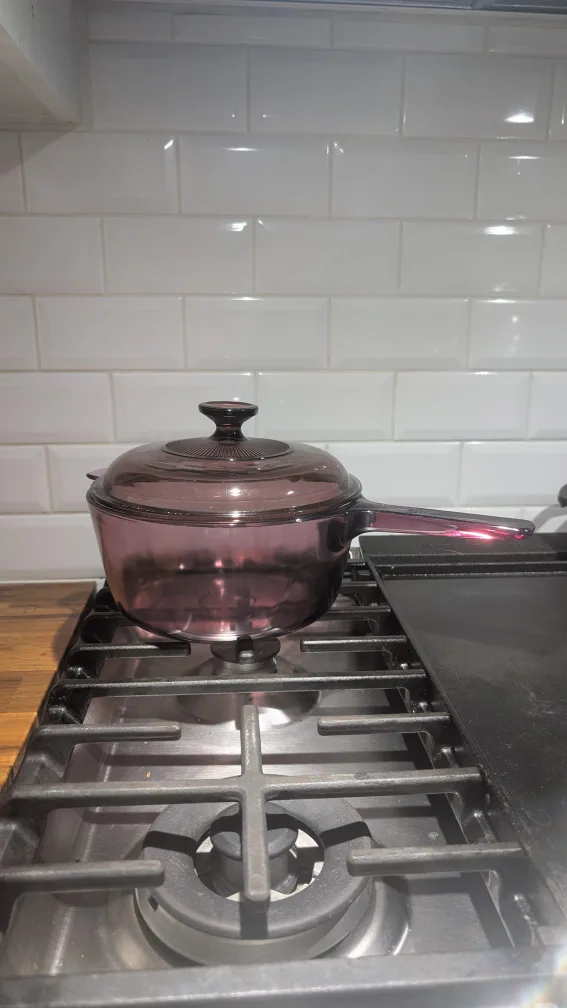 Vintage Vision Corning Ware Pot with Lid - saucepan thumbnail