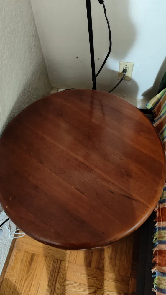 Round Wooden Side Table image indicator(2)