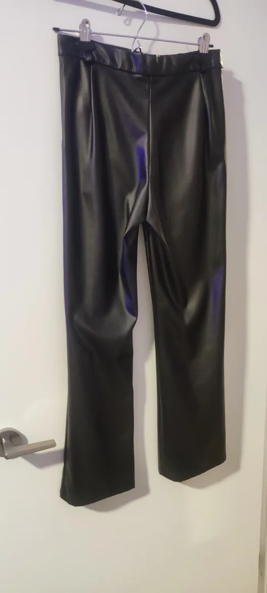 Black Faux Leather Pants image indicator(3)