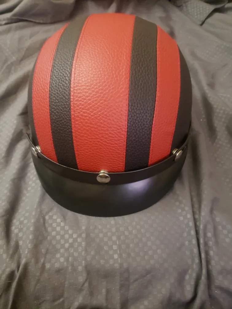 Red & Black Striped Helmet thumbnail