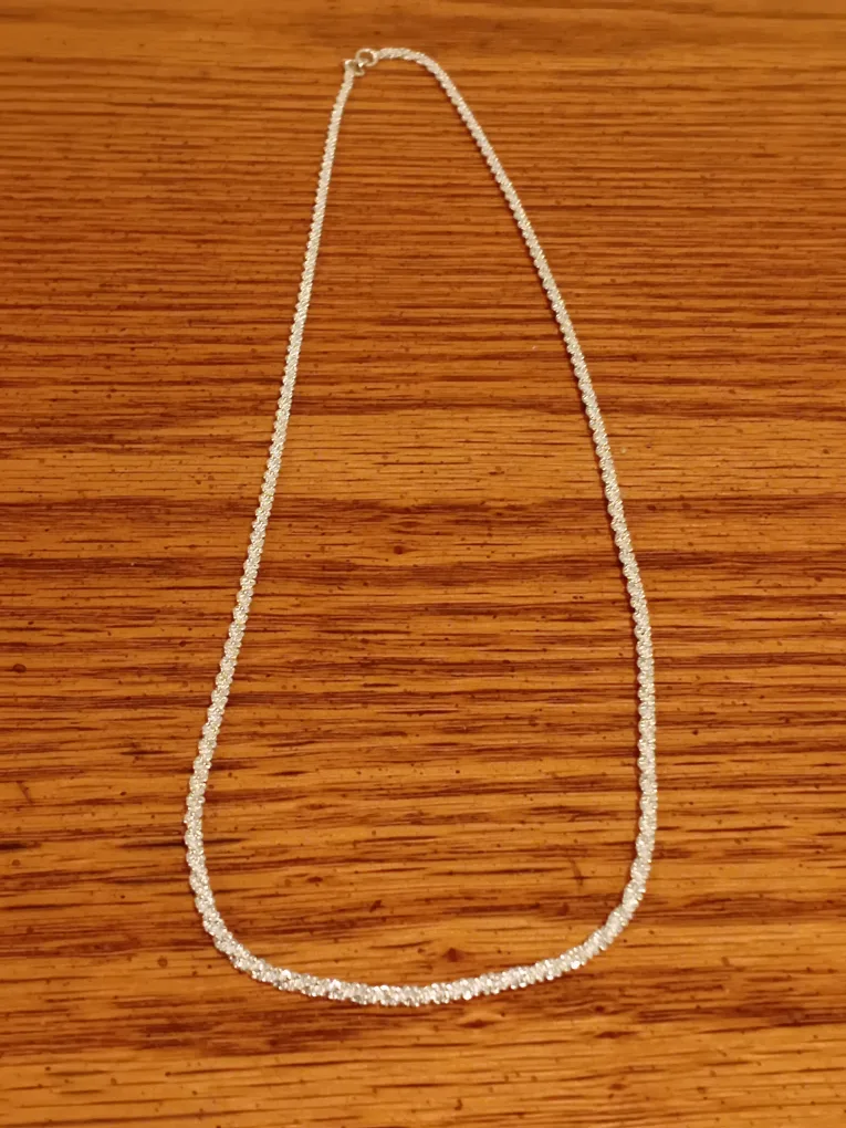Sterling silver tennis chain thumbnail