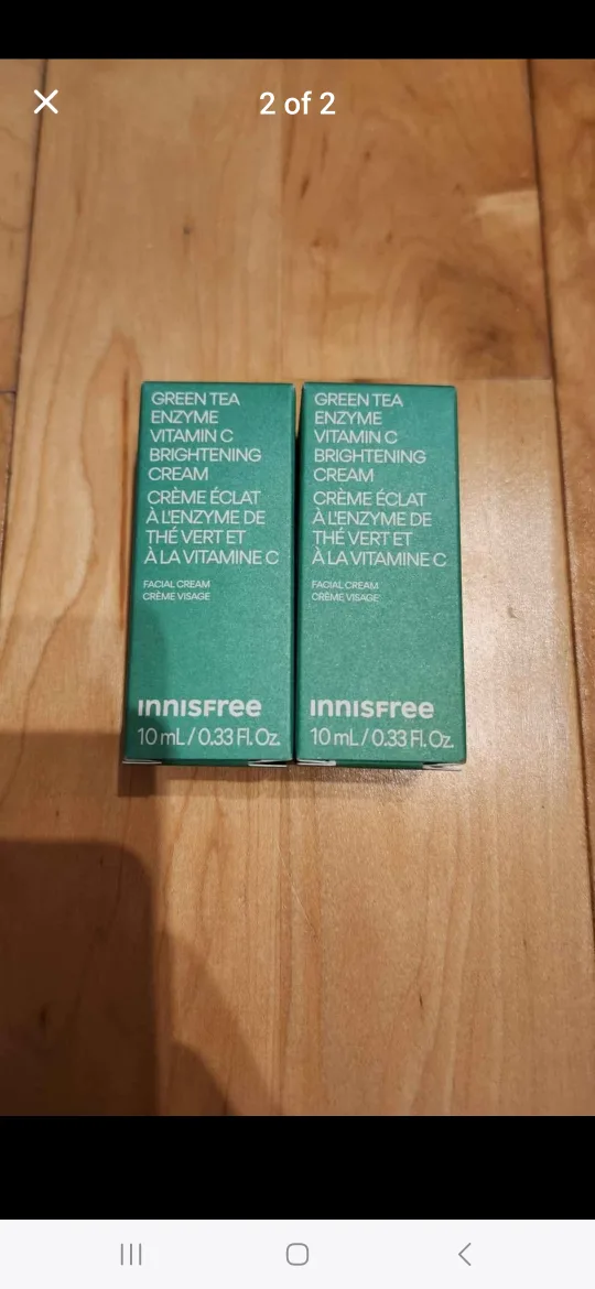 Innisfree Green Tea Enzyme Vitamin C Brightening Creams x2 image indicator(2)