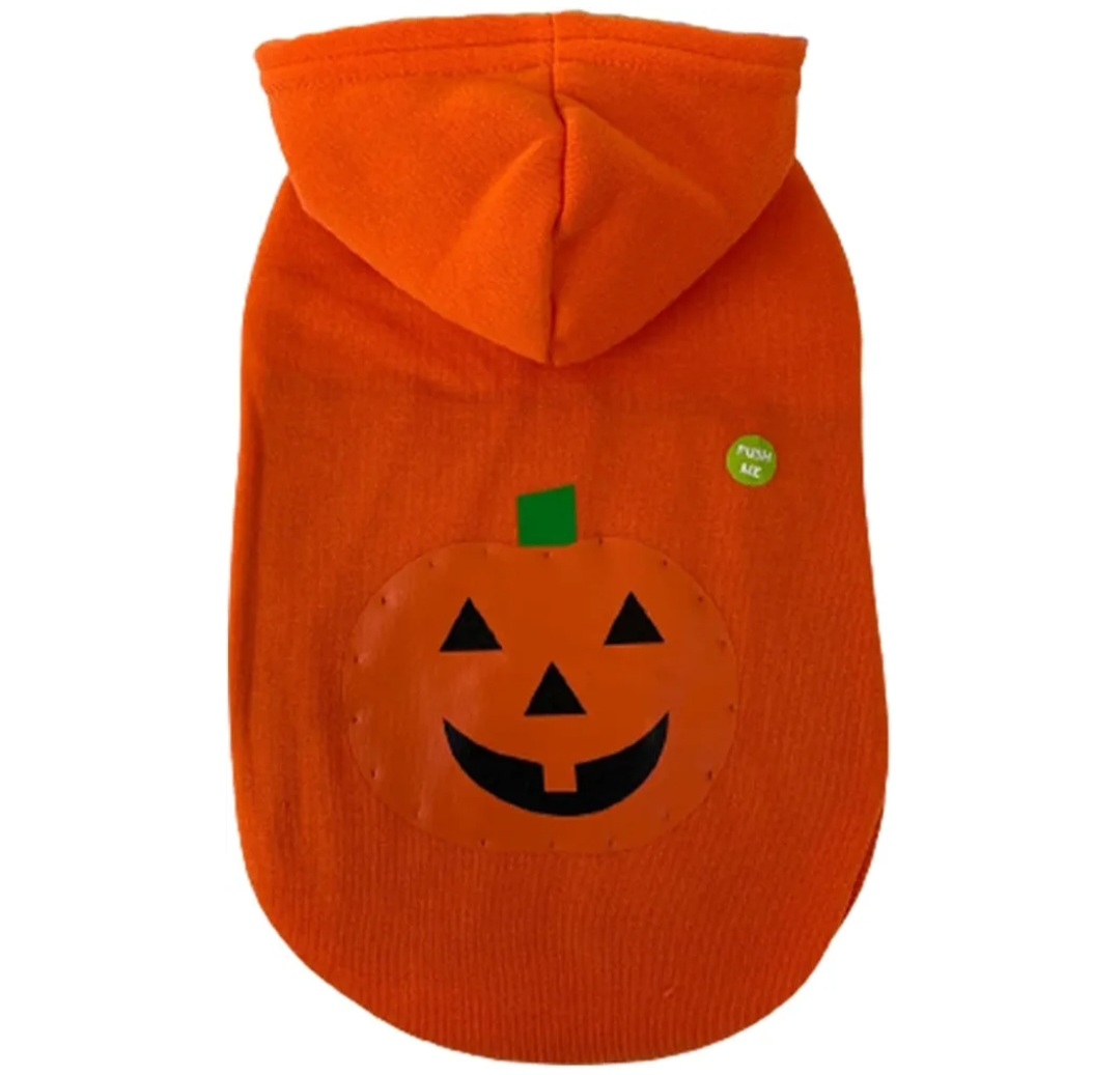 Orange Halloween dog hoodie - Size XS - photo 3