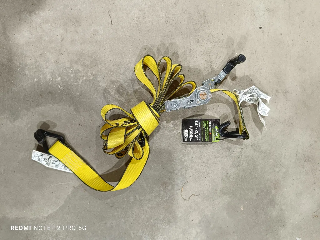 New Yellow Ratchet Tie Down Strap image indicator(2)