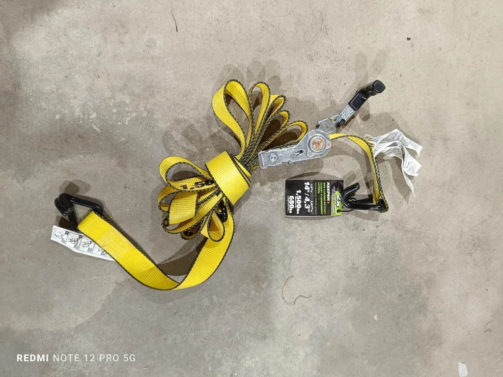 New Yellow Ratchet Tie Down Strap image indicator(5)