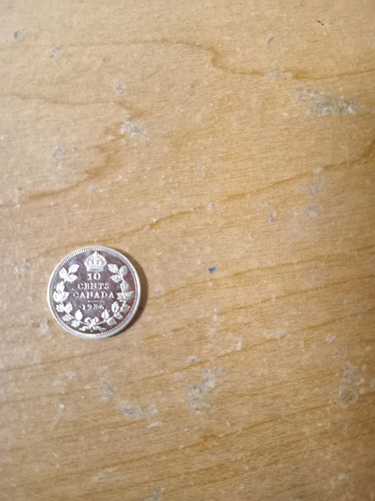 1936 Canada Dime Ten Cents Copy image indicator(2)