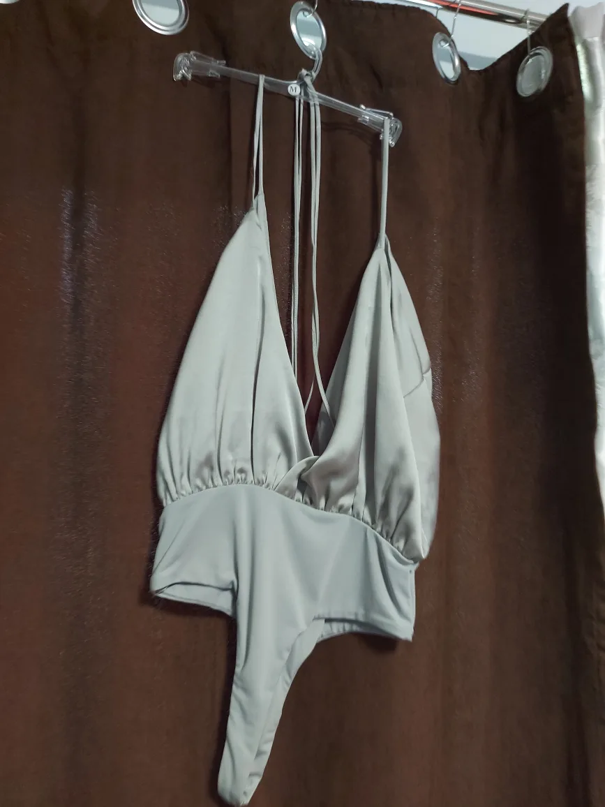 silver Halter Bodysuit thumbnail