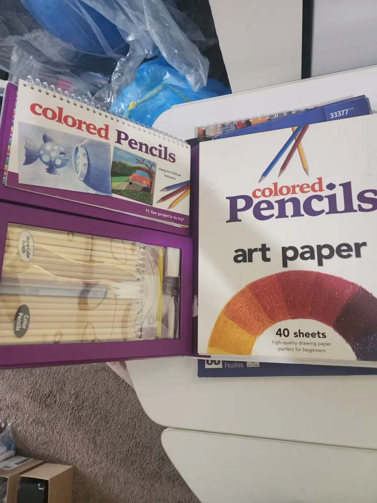Art Supplies Bundle: Pencils, Paper, Postcards #freecycle image indicator(2)