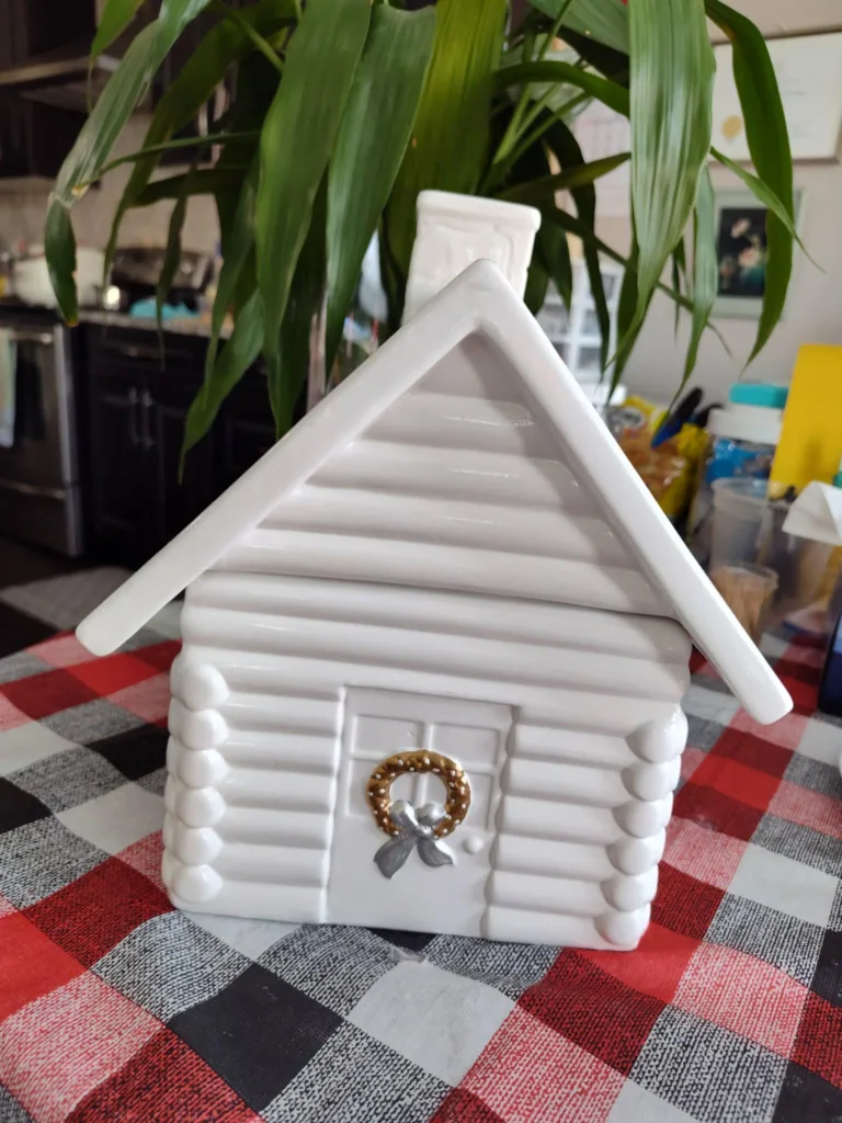 Decorative Ceramic Cabin Cookie Jar thumbnail