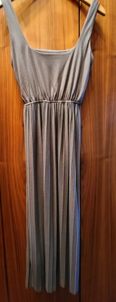 ❣️ Oak + Fort Pleated Midi Dress Dark Gray XS / Small image indicator(4)