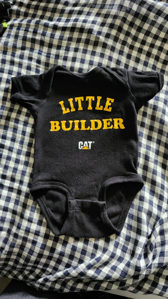 Baby onesie Little Builder CAT thumbnail